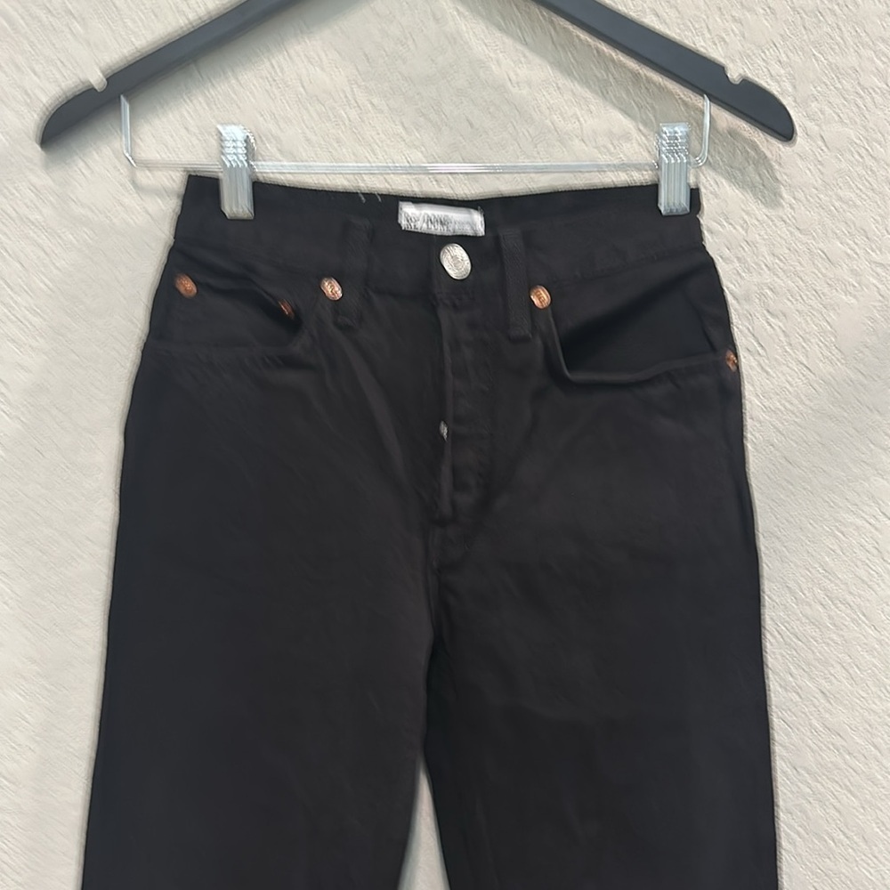 Re/done 70 s ultra high rise stove pipe jeans size 23 NWT - Picture 2 of 8